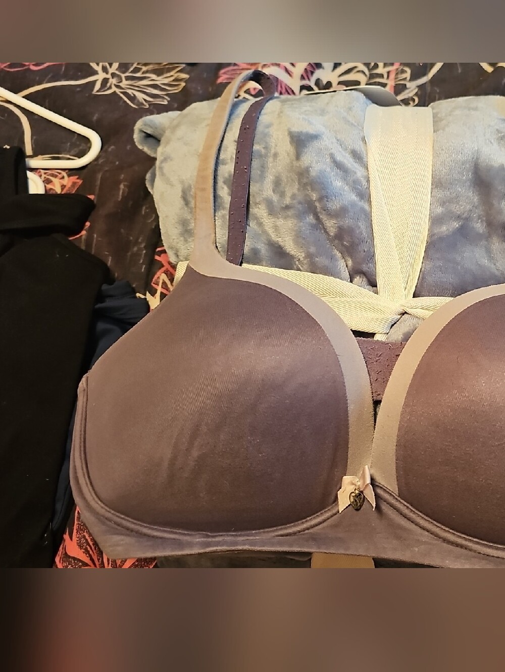 Victoria's Secret T-Shirt Bra in Dusty Mauve with Neutral Trim